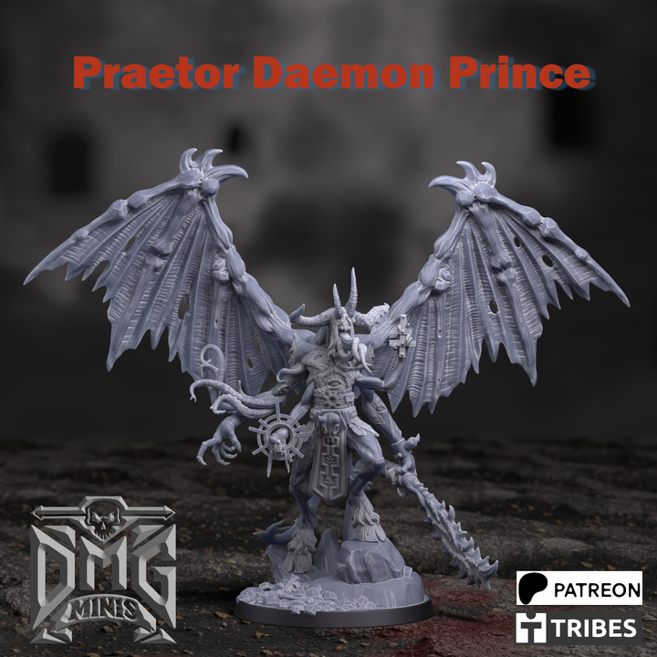 3D Printable Daemon Prince/Praetor by Chad Hoverter